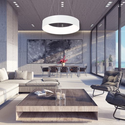 Pendant lamp OHIO WHITE 24W LED
