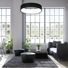 Pendant lamp OHIO BLACK 24W LED