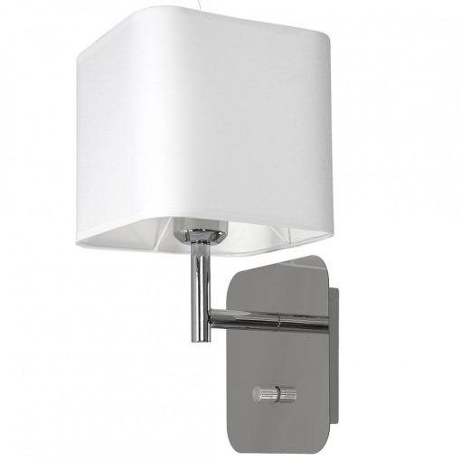Wall lamp NAPOLI WHITE/CHROME 1xE27