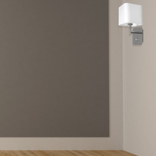 Wall lamp NAPOLI WHITE/CHROME 1xE27