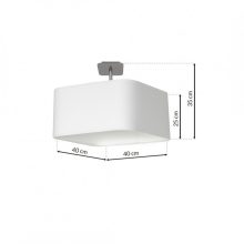 Ceiling lamp NAPOLI WHITE/CHROME 1xE27