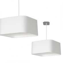 Pendant lamp NAPOLI WHITE/CHROME 1xE27