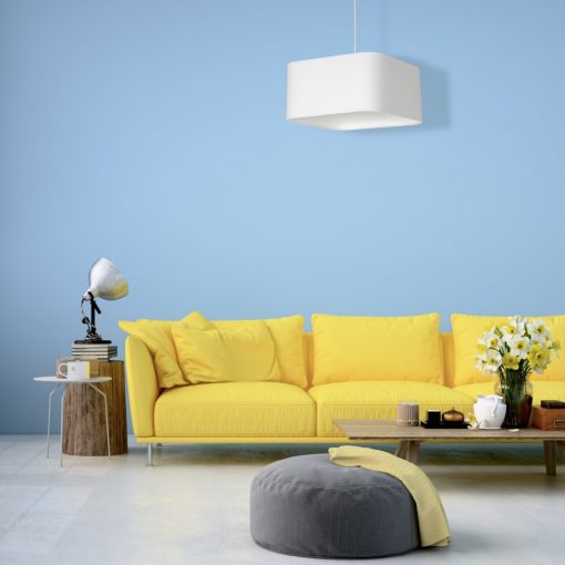Pendant lamp NAPOLI WHITE/CHROME 1xE27