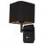 Wall lamp NAPOLI BLACK/GOLD 1xE27