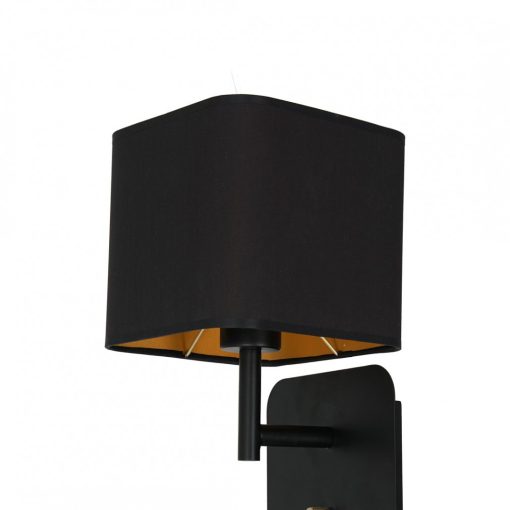 Wall lamp NAPOLI BLACK/GOLD 1xE27