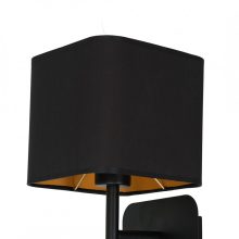 Wall lamp NAPOLI BLACK/GOLD 1xE27