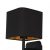 Wall lamp NAPOLI BLACK/GOLD 1xE27
