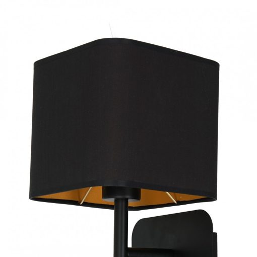 Wall lamp NAPOLI BLACK/GOLD 1xE27
