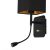 Wall lamp NAPOLI BLACK/GOLD 1xE27 + 1W LED