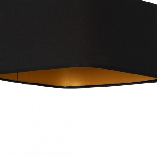 Ceiling lamp NAPOLI BLACK/GOLD 1xE27