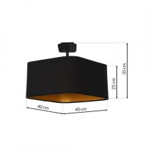 Ceiling lamp NAPOLI BLACK/GOLD 1xE27