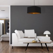 Pendant lamp NAPOLI BLACK/GOLD 1xE27