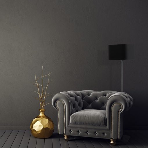 Lampa stojąca NAPOLI BLACK/GOLD 1xE27