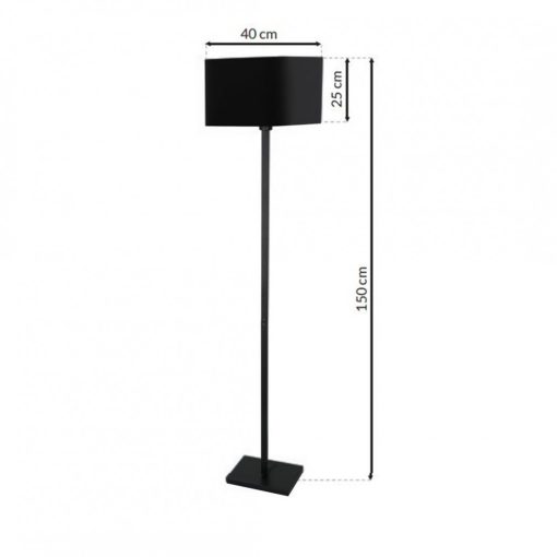 Lampa stojąca NAPOLI BLACK/GOLD 1xE27