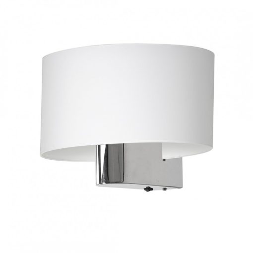 Wall lamp CASINO WHITE/CHROME 1xE27
