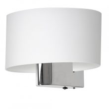 Wall lamp CASINO WHITE/CHROME 1xE27