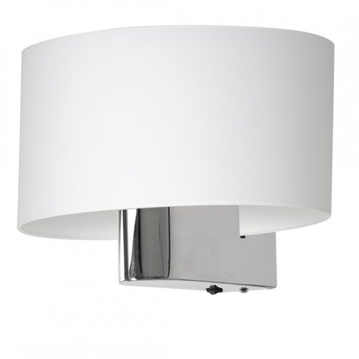 Wall lamp CASINO WHITE/CHROME 1xE27