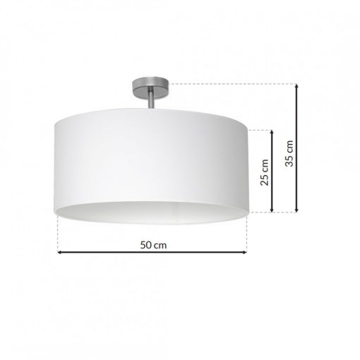 Ceiling lamp CASINO WHITE/CHROME 1xE27