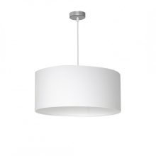 Pendant lamp CASINO WHITE/CHROME 1xE27
