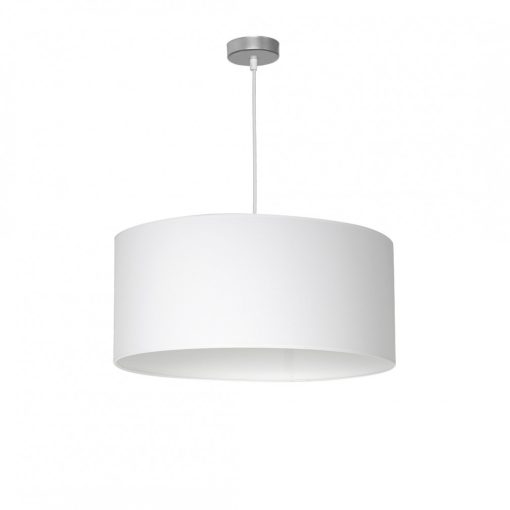 Pendant lamp CASINO WHITE/CHROME 1xE27