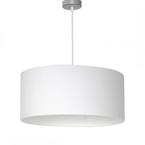 Pendant lamp CASINO WHITE/CHROME 1xE27