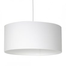 Pendant lamp CASINO WHITE/CHROME 1xE27