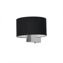 Wall lamp CASINO BLACK/CHROME 1xE27