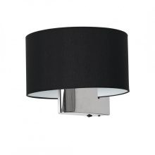 Wall lamp CASINO BLACK/CHROME 1xE27
