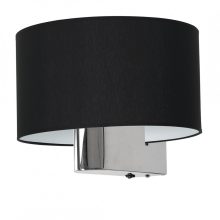 Wall lamp CASINO BLACK/CHROME 1xE27