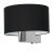Wall lamp CASINO BLACK/CHROME 1xE27