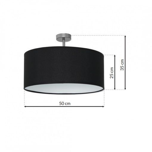 Ceiling lamp CASINO BLACK/CHROME 1xE27