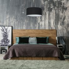 Pendant lamp CASINO BLACK/CHROME 1xE27
