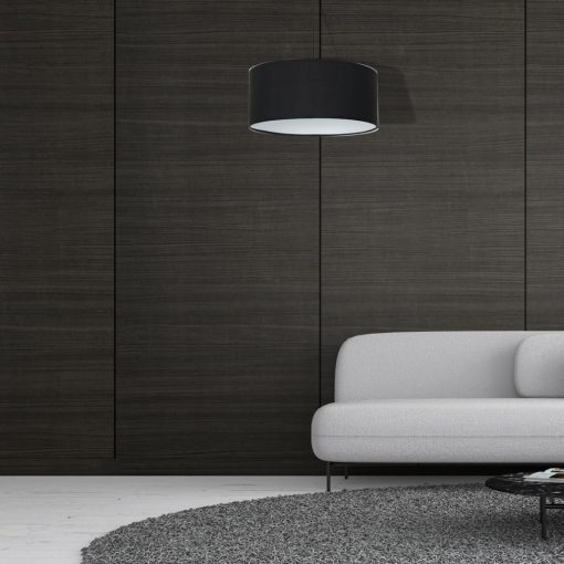 Pendant lamp CASINO BLACK/CHROME 1xE27