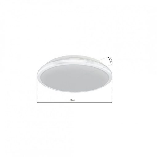Ceiling  TERMA WHITE 18W LED IP44 Ø280 mm