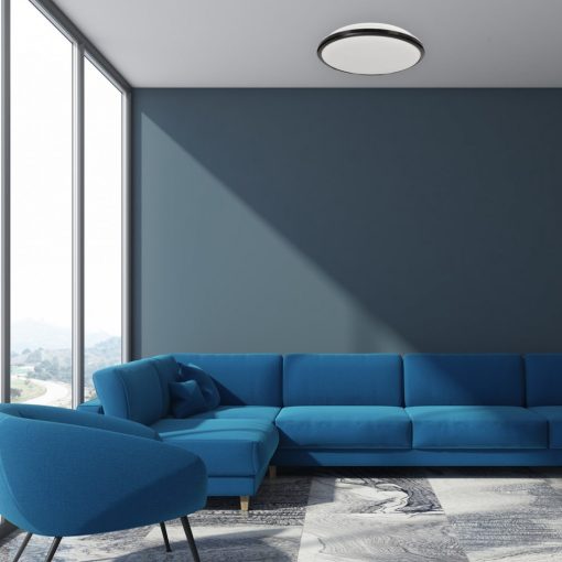 Ceiling  TERMA BLACK 18W LED IP44 Ø280 mm