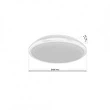 Ceiling  TERMA WHITE 24W LED IP44 Ø360 mm