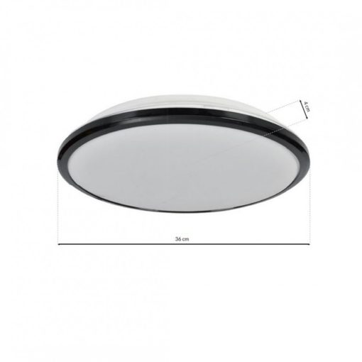 Ceiling  TERMA BLACK 24W LED IP44 Ø360 mm
