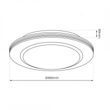 Ceiling  KELLY 48W LED Ø480 mm