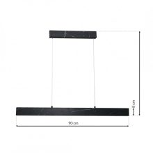 Pendant lamp PIERCE BLACK 18W LED