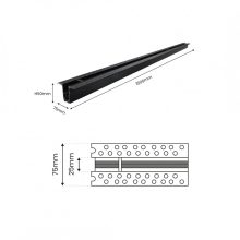 FLUSH-MOUNTED RAIL owa MAGNETIC TRACK 150cm