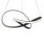 Pendant lamp CAPPIO BLACK 36W LED