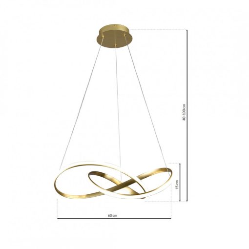 Pendant lamp CAPPIO GOLD 36W LED