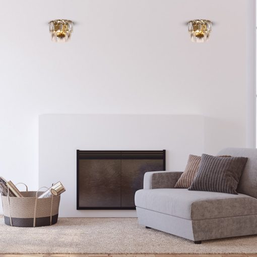 Wall lamp CHELSEA GOLD 2xE14