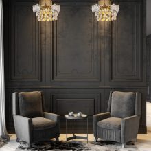 Wall lamp SELENA GOLD 2xE14