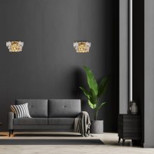 Wall lamp SELENA GOLD 2xE14
