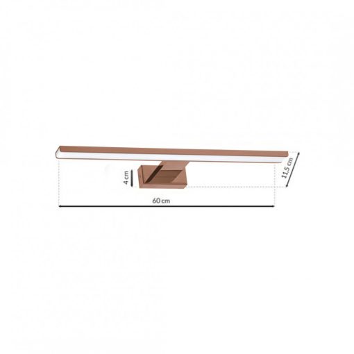 Wall lamp SHINE ROSE GOLD 60cm 13,8W LED