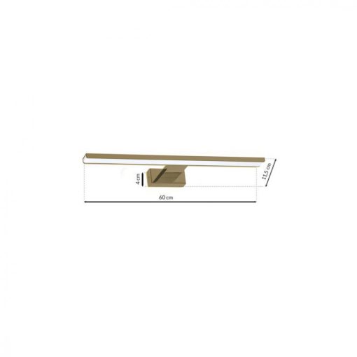 Wall lamp SHINE BRASS 60cm 13,8W LED