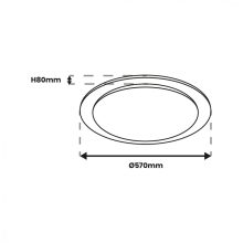 Ceiling  ONTARIO 48W LED Ø570 mm
