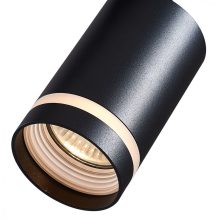 Pipe Ring Track Spot BLACK 1xGU10