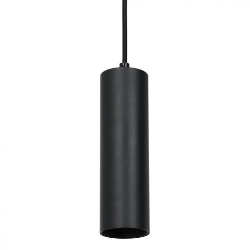 Pipe Track Pendant Light Black 1xGU10